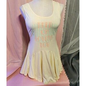 Liz Lisa TRALALA Size Small Yellow Tank Top Graphic Summer Jfashion Japan Gyaru
